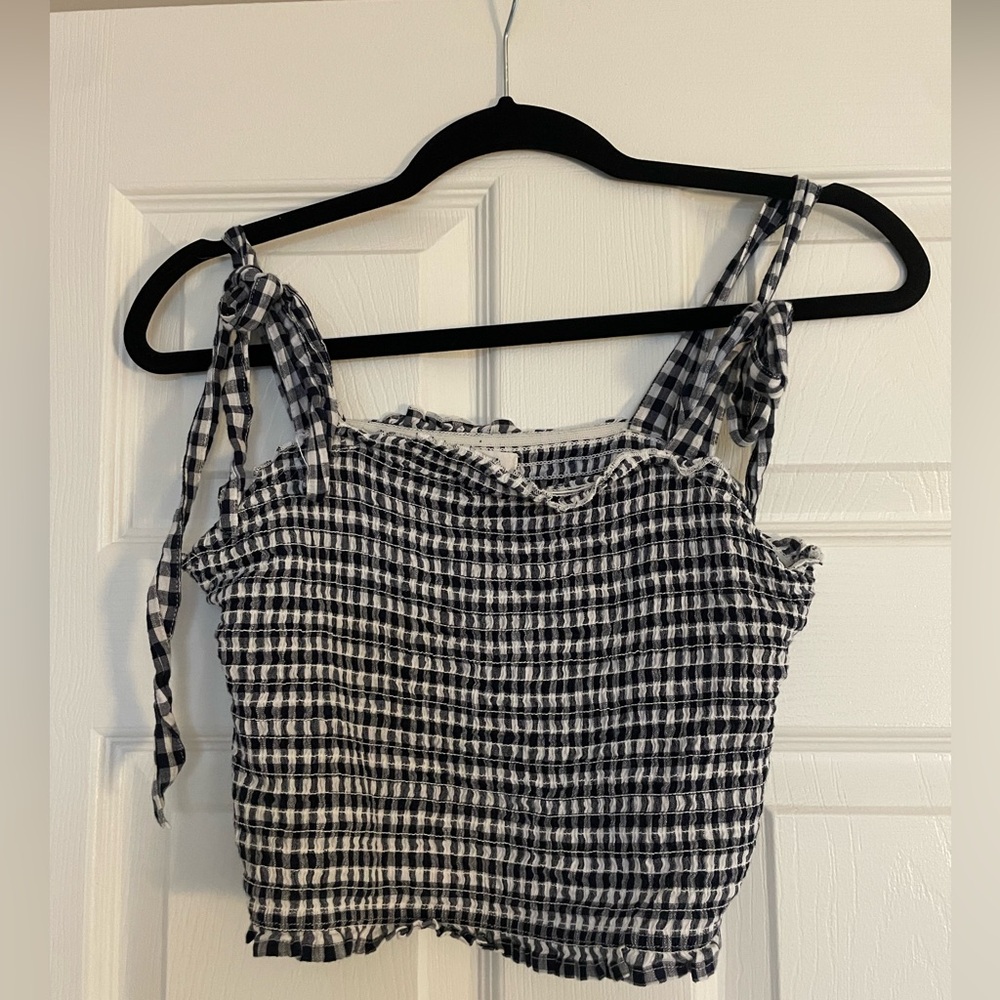 Anthropologie gingham top